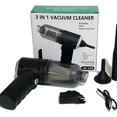 TurboVac3x-Mini Aspiradora Portátil 3 en 1